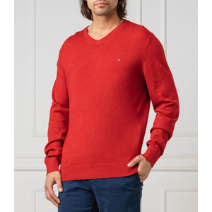 Tommy Hilfiger pánský červený svetr - S (XTO)